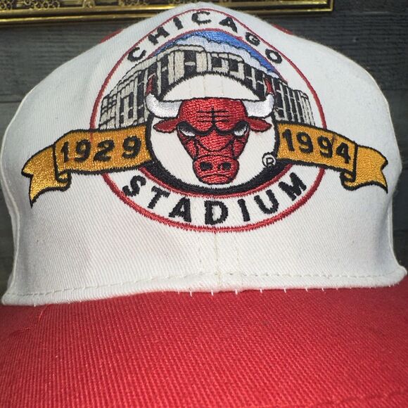 Vintage Chicago Bulls 1994 Snapback Hat Chicago Stadium Rare - Picture 3 of 16